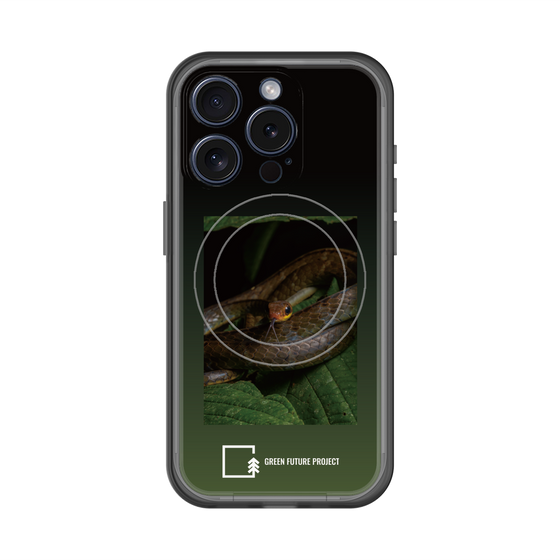 スリムプロテクションプレミアムケース with MagSafe［ Green Future Project - Chironius ］