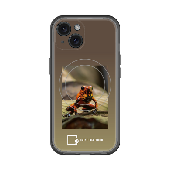 スリムプロテクションプレミアムケース with MagSafe［ Green Future Project - Poison-dart Frogs ］