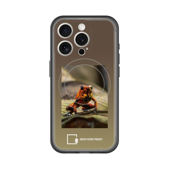 スリムプロテクションプレミアムケース with MagSafe［ Green Future Project - Poison-dart Frogs ］