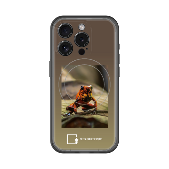 スリムプロテクションプレミアムケース with MagSafe［ Green Future Project - Poison-dart Frogs ］