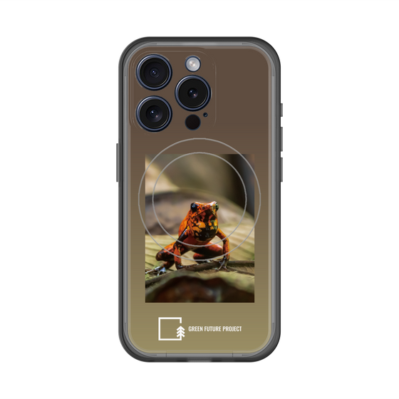 スリムプロテクションプレミアムケース with MagSafe［ Green Future Project - Poison-dart Frogs ］