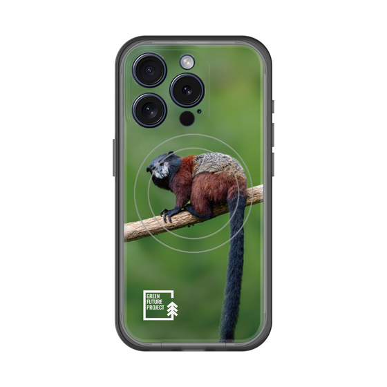 スリムプロテクションプレミアムケース with MagSafe［ Green Future Project - Saddle-backTamarin ］