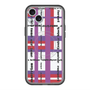 スリムプロテクションプレミアムケース with MagSafe［ LANVIN en Bleu - Plaid ］