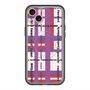 スリムプロテクションプレミアムケース with MagSafe［ LANVIN en Bleu - Plaid ］