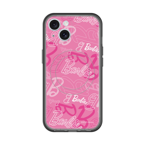 スリムプロテクションプレミアムケース with MagSafe［ Barbie - ロゴパターン1 ］