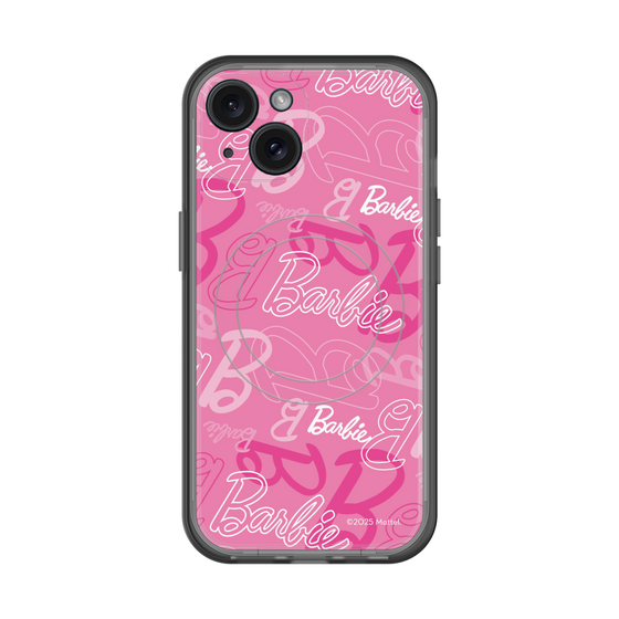 スリムプロテクションプレミアムケース with MagSafe［ Barbie - ロゴパターン1 ］