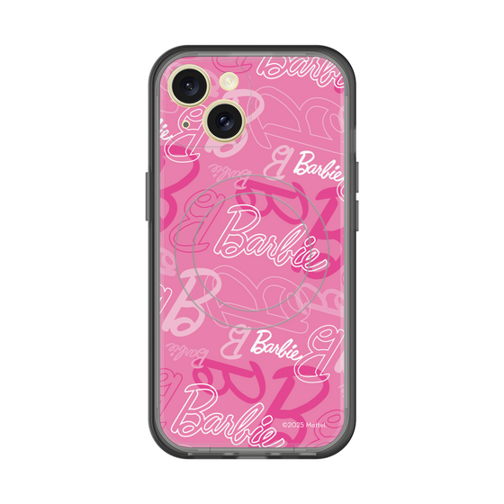 スリムプロテクションプレミアムケース with MagSafe［ Barbie - ロゴパターン1 ］