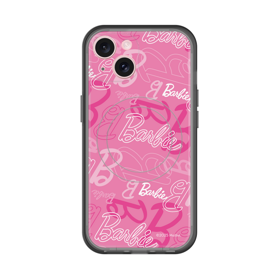 スリムプロテクションプレミアムケース with MagSafe［ Barbie - ロゴパターン1 ］