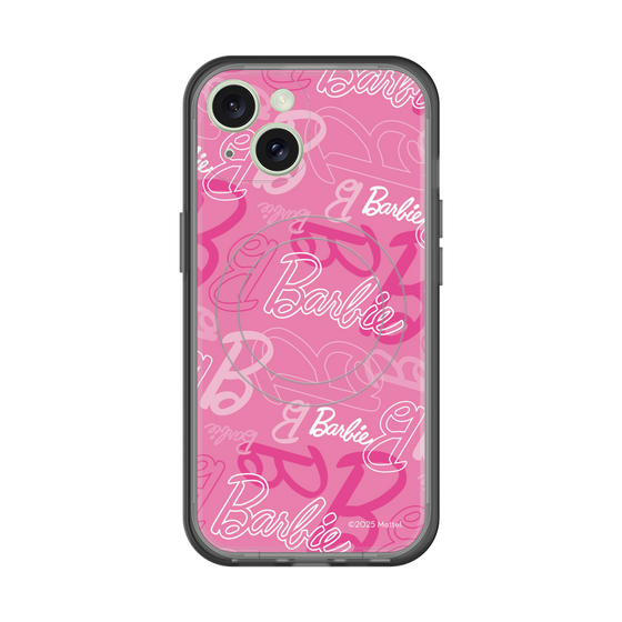 スリムプロテクションプレミアムケース with MagSafe［ Barbie - ロゴパターン1 ］