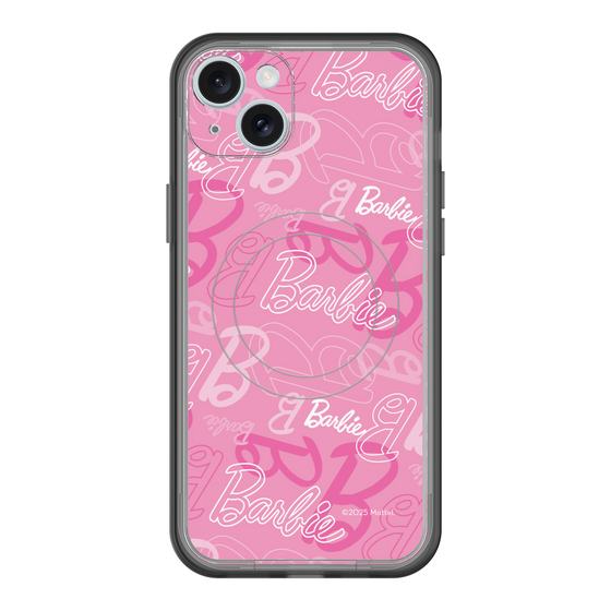 スリムプロテクションプレミアムケース with MagSafe［ Barbie - ロゴパターン1 ］