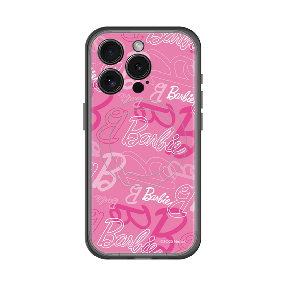 スリムプロテクションプレミアムケース with MagSafe［ Barbie - ロゴパターン1 ］