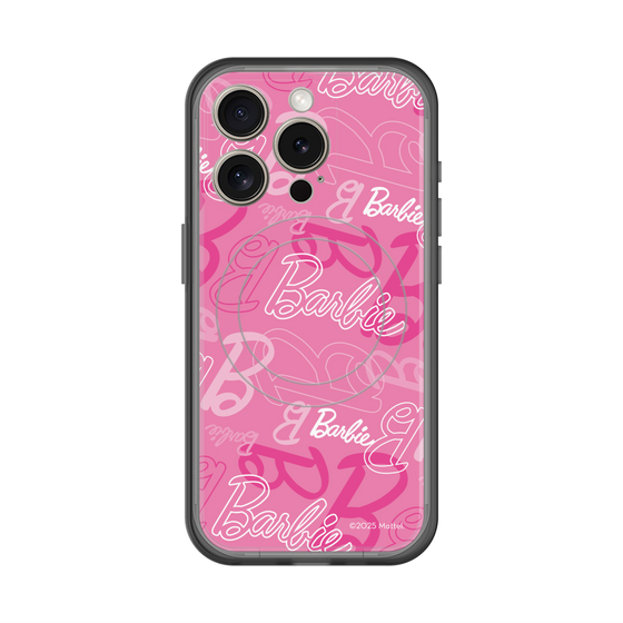 スリムプロテクションプレミアムケース with MagSafe［ Barbie - ロゴパターン1 ］