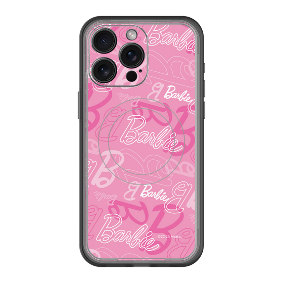 スリムプロテクションプレミアムケース with MagSafe［ Barbie - ロゴパターン1 ］