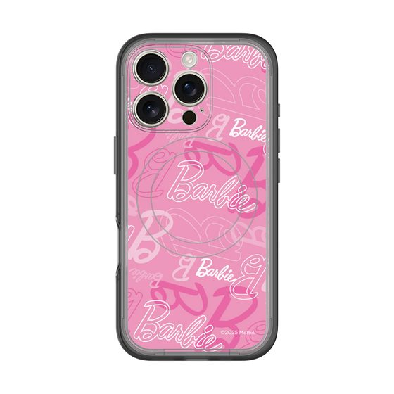 スリムプロテクションプレミアムケース with MagSafe［ Barbie - ロゴパターン1 ］