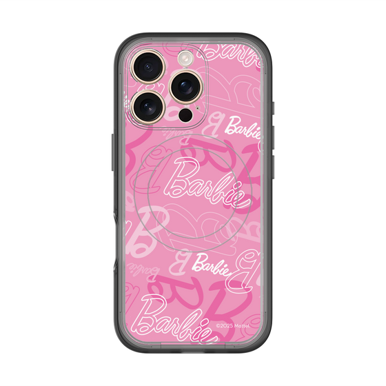 スリムプロテクションプレミアムケース with MagSafe［ Barbie - ロゴパターン1 ］