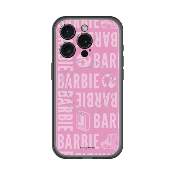 スリムプロテクションプレミアムケース with MagSafe［ Barbie - ロゴパターン3 ］