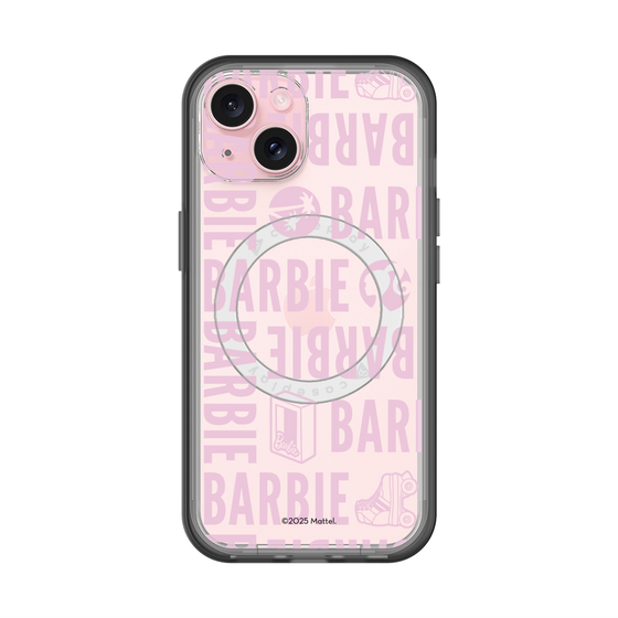 スリムプロテクションプレミアムケース with MagSafe［ Barbie - ロゴパターン3 - クリア ］