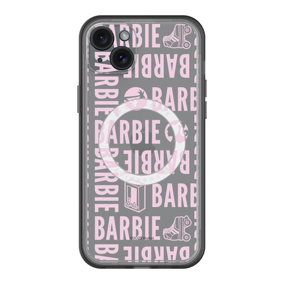 スリムプロテクションプレミアムケース with MagSafe［ Barbie - ロゴパターン3 - クリア ］