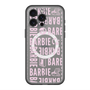 スリムプロテクションプレミアムケース with MagSafe［ Barbie - ロゴパターン3 - クリア ］