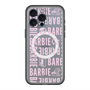 スリムプロテクションプレミアムケース with MagSafe［ Barbie - ロゴパターン3 - クリア ］