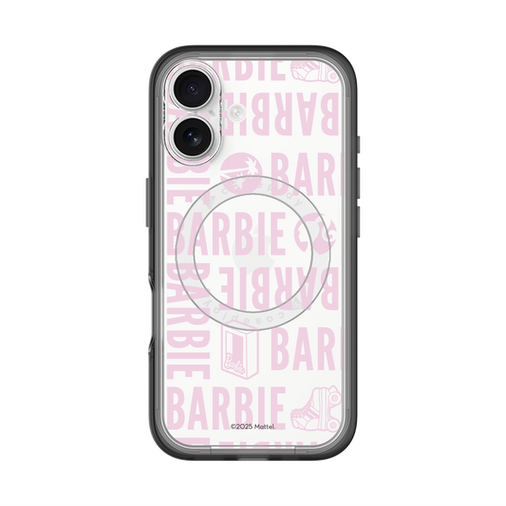 スリムプロテクションプレミアムケース with MagSafe［ Barbie - ロゴパターン3 - クリア ］