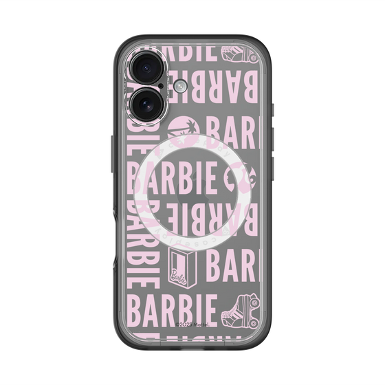 スリムプロテクションプレミアムケース with MagSafe［ Barbie - ロゴパターン3 - クリア ］