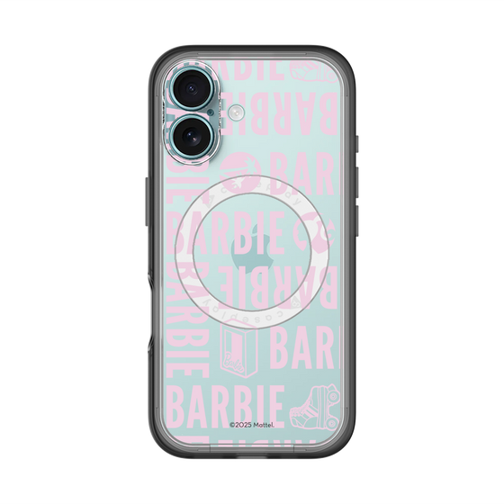 スリムプロテクションプレミアムケース with MagSafe［ Barbie - ロゴパターン3 - クリア ］
