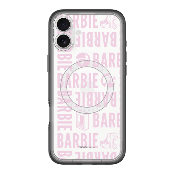 スリムプロテクションプレミアムケース with MagSafe［ Barbie - ロゴパターン3 - クリア ］