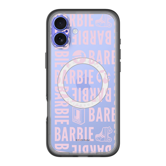スリムプロテクションプレミアムケース with MagSafe［ Barbie - ロゴパターン3 - クリア ］