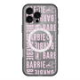 スリムプロテクションプレミアムケース with MagSafe［ Barbie - ロゴパターン3 - クリア ］