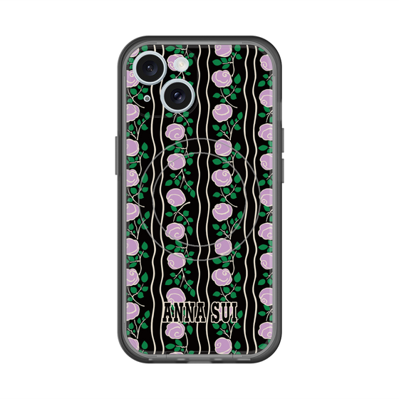 スリムプロテクションプレミアムケース with MagSafe［ ANNA SUI - ROSE STRIPE ］