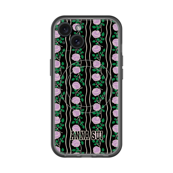 スリムプロテクションプレミアムケース with MagSafe［ ANNA SUI - ROSE STRIPE ］