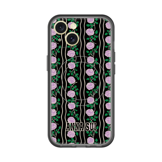 スリムプロテクションプレミアムケース with MagSafe［ ANNA SUI - ROSE STRIPE ］