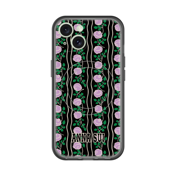 スリムプロテクションプレミアムケース with MagSafe［ ANNA SUI - ROSE STRIPE ］
