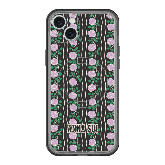 スリムプロテクションプレミアムケース with MagSafe［ ANNA SUI - ROSE STRIPE ］