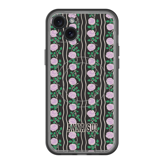 スリムプロテクションプレミアムケース with MagSafe［ ANNA SUI - ROSE STRIPE ］
