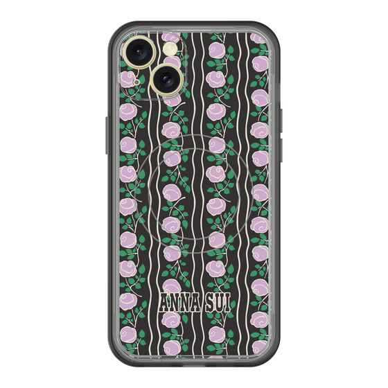 スリムプロテクションプレミアムケース with MagSafe［ ANNA SUI - ROSE STRIPE ］