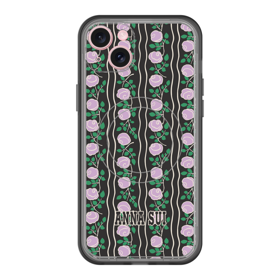 スリムプロテクションプレミアムケース with MagSafe［ ANNA SUI - ROSE STRIPE ］