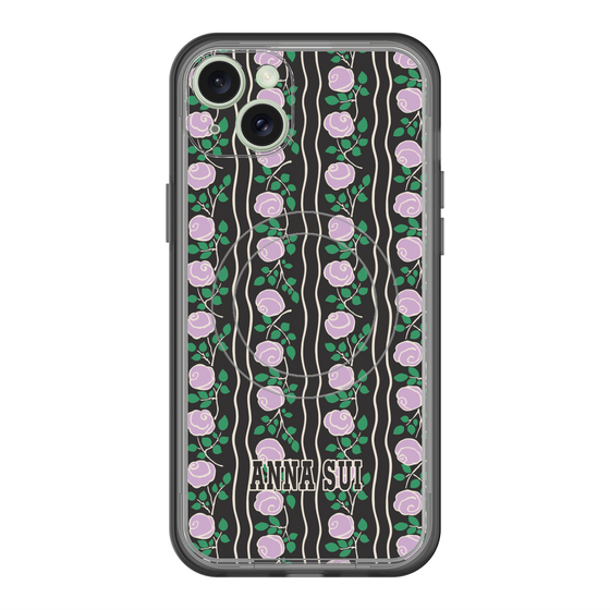 スリムプロテクションプレミアムケース with MagSafe［ ANNA SUI - ROSE STRIPE ］