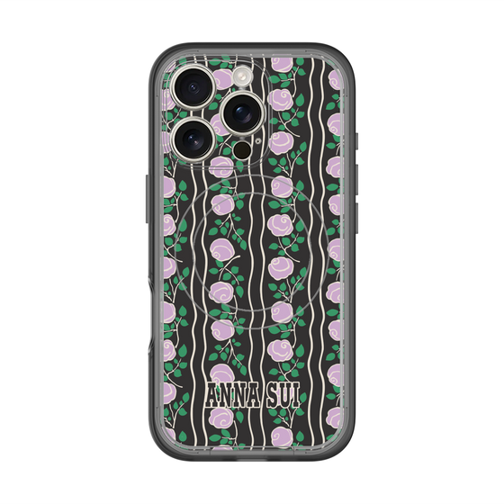 スリムプロテクションプレミアムケース with MagSafe［ ANNA SUI - ROSE STRIPE ］