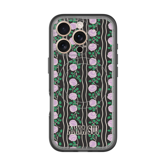 スリムプロテクションプレミアムケース with MagSafe［ ANNA SUI - ROSE STRIPE ］