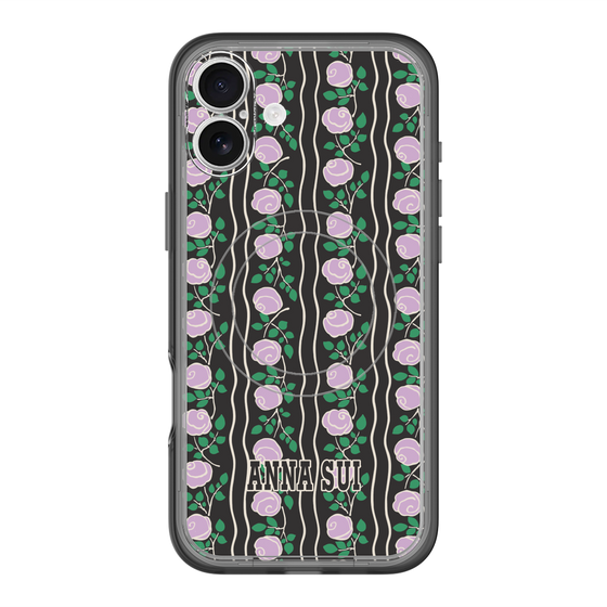 スリムプロテクションプレミアムケース with MagSafe［ ANNA SUI - ROSE STRIPE ］