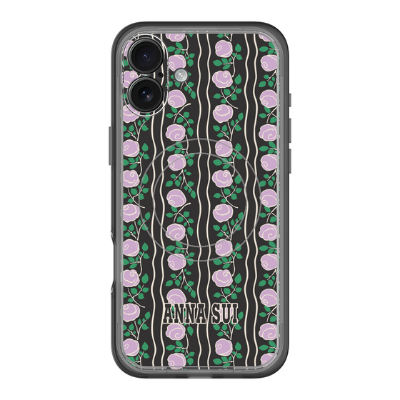 スリムプロテクションプレミアムケース with MagSafe［ ANNA SUI - ROSE STRIPE ］