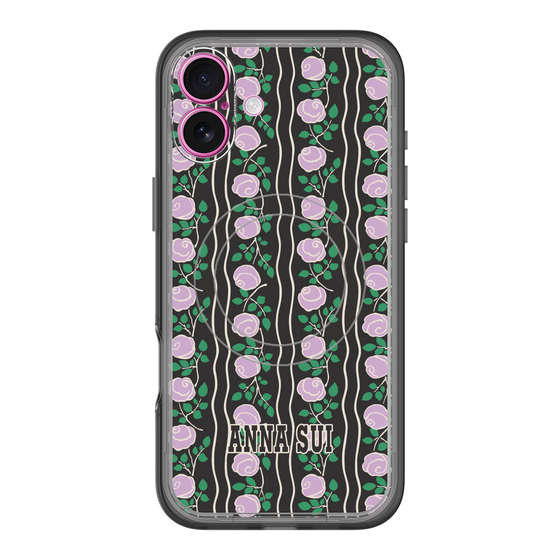 スリムプロテクションプレミアムケース with MagSafe［ ANNA SUI - ROSE STRIPE ］