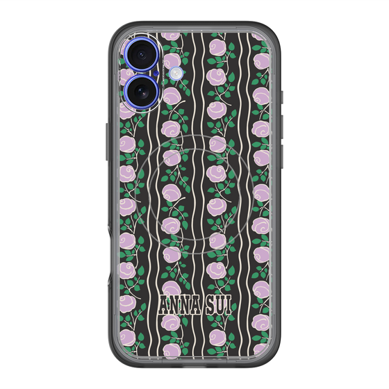 スリムプロテクションプレミアムケース with MagSafe［ ANNA SUI - ROSE STRIPE ］