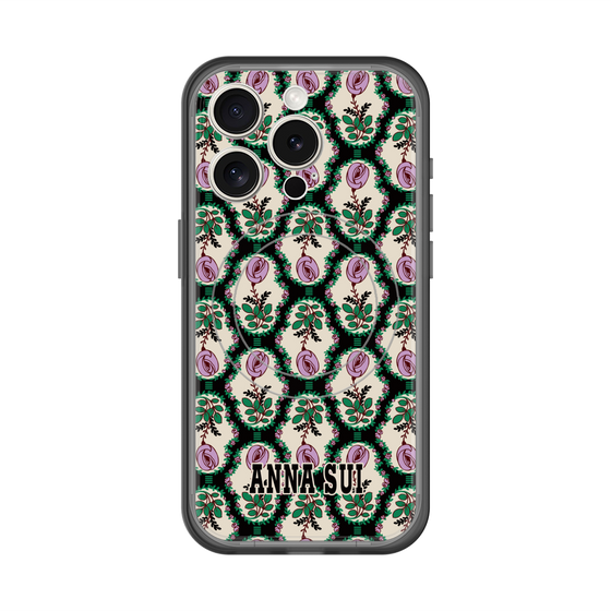 スリムプロテクションプレミアムケース with MagSafe［ ANNA SUI - ROSE CAMEO ］