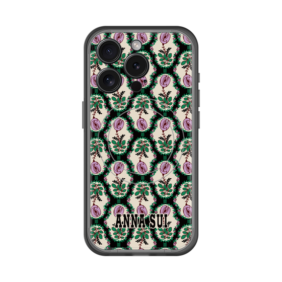 スリムプロテクションプレミアムケース with MagSafe［ ANNA SUI - ROSE CAMEO ］
