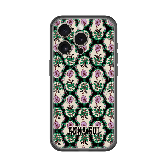 スリムプロテクションプレミアムケース with MagSafe［ ANNA SUI - ROSE CAMEO ］