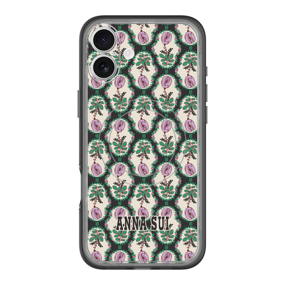 スリムプロテクションプレミアムケース with MagSafe［ ANNA SUI - ROSE CAMEO ］
