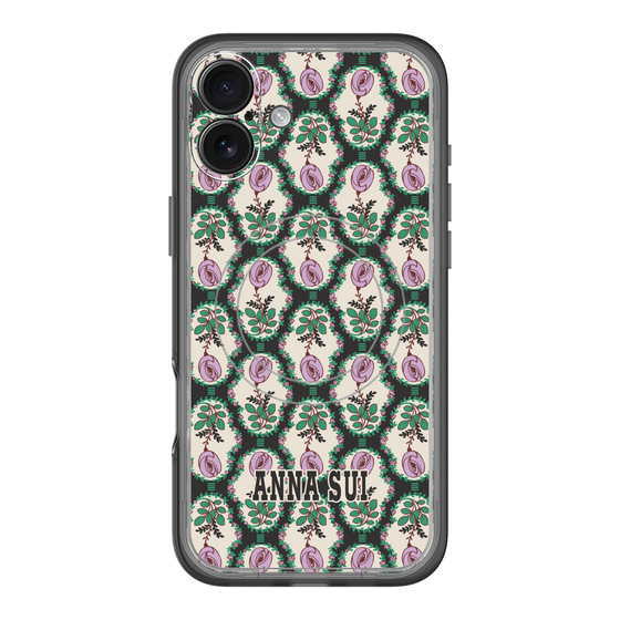スリムプロテクションプレミアムケース with MagSafe［ ANNA SUI - ROSE CAMEO ］